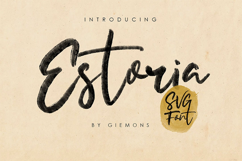 Estoria Script - SVG Font